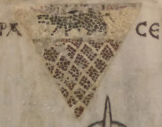 Stemmi a mosaico e a intarsio marmoreo nelle lastre funerarie del medioevo romano. Lo stemma della famiglia Porcari in S. Giovanni della Pigna (Roma)